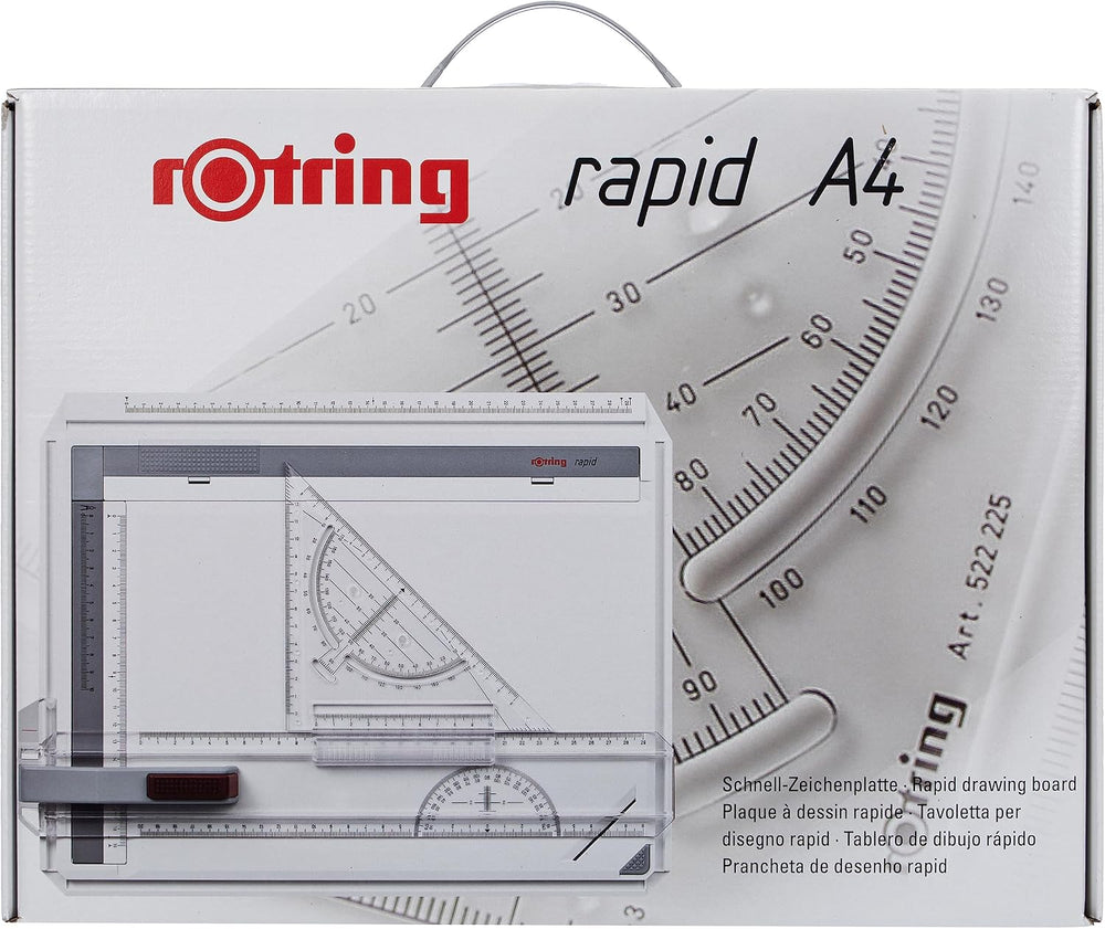 rOtring Rapid A4 Drawing Board | Technical Drafting Table with Guide Rails &a...