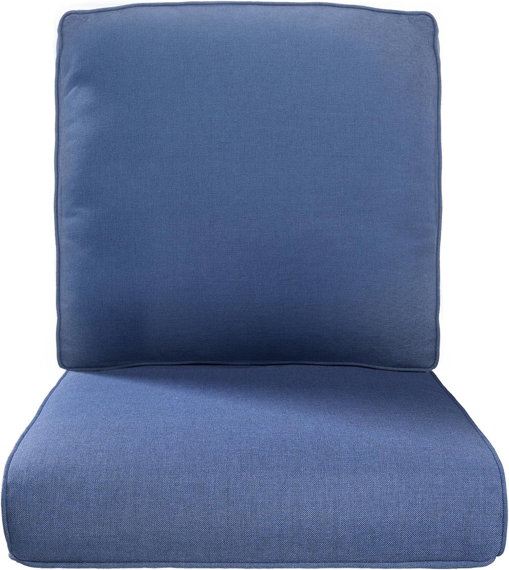 Pop 22x25/22x24 Outdoor Replacement Cushions - 1 Set High Back Deep Seat Pati...