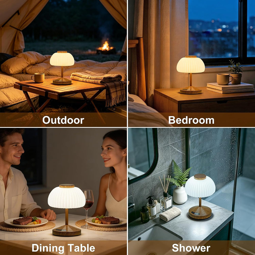 Spa-Like Shower Lamp, Wood Grain