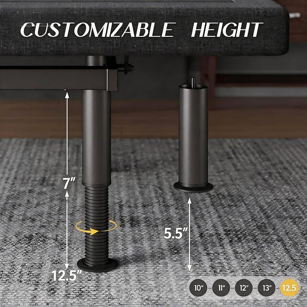Adjustable Bed Frame Full Size with Massage -Wireless Remote Electric Power B...
