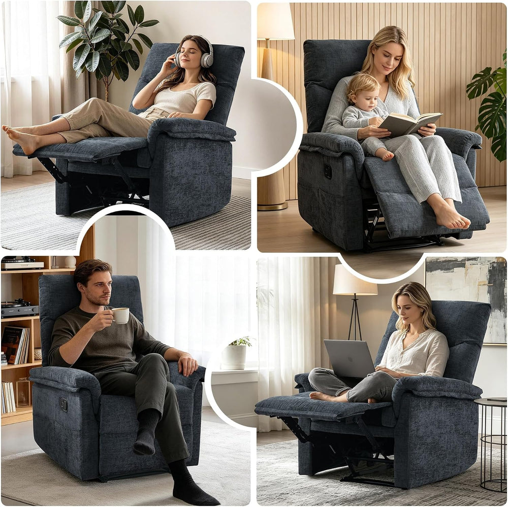 Korser Recliner Chair, Living Room Chairs for Adults, Small Recliners for Sma...