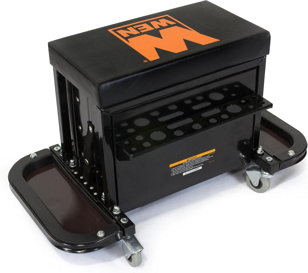 WEN GG1350 350-Pound Capacity Garage Glider Rolling Tool Chest Seat
