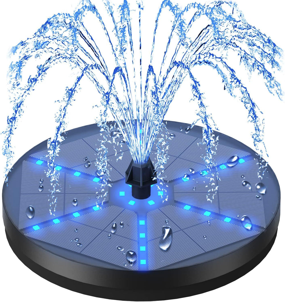 Solar Bird Bath Fountains Upgraded, 4W Solar Powered Water Fountain Pump with...