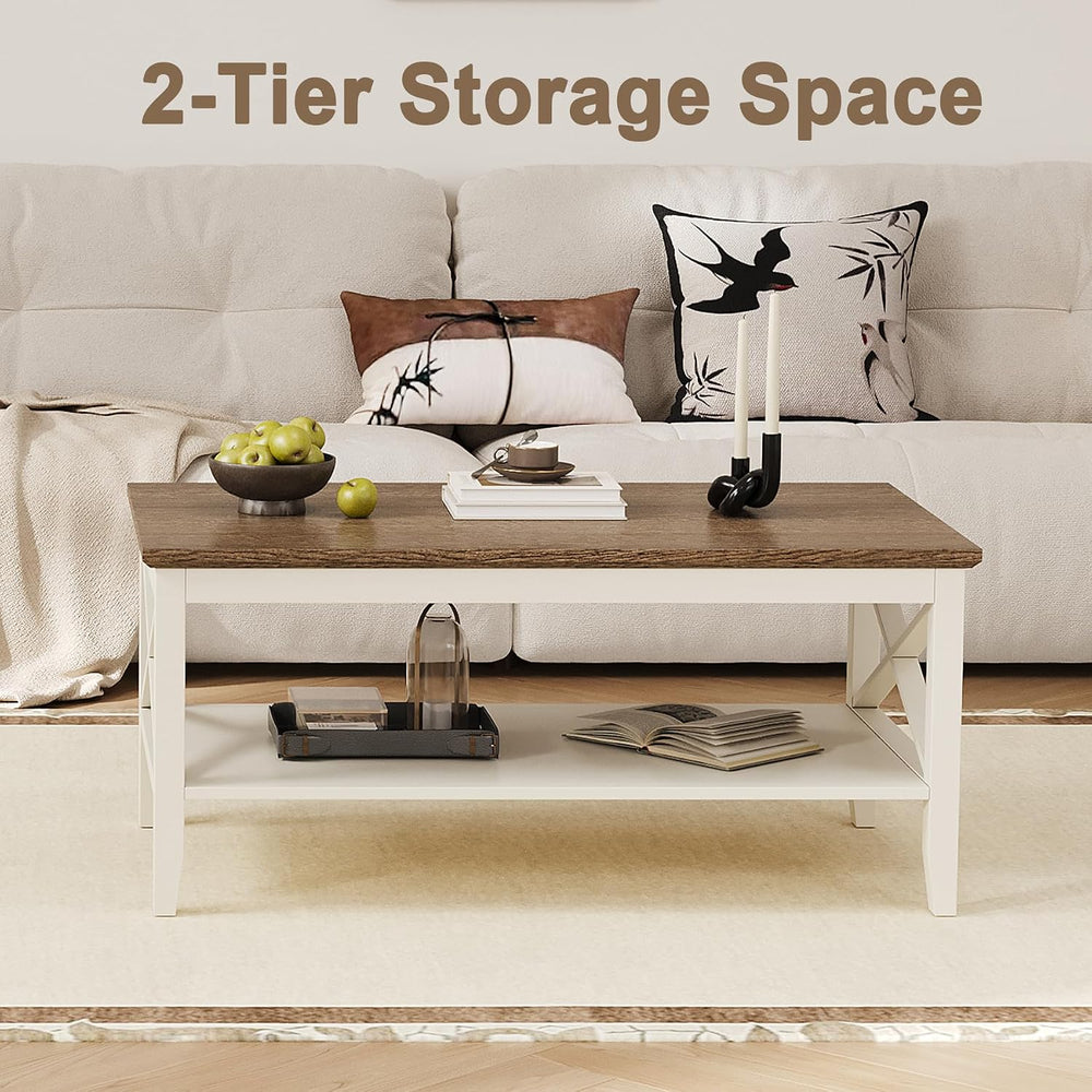 ChooChoo Farmhouse Coffee Table with Thicker Legs