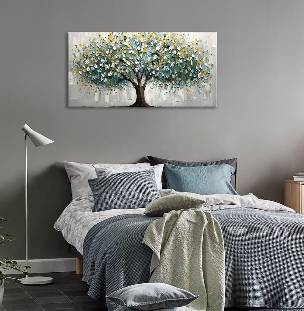 DJSYLIFE Tree of Life Canvas Wall Art- 20x40 Inch Large Wall Decor