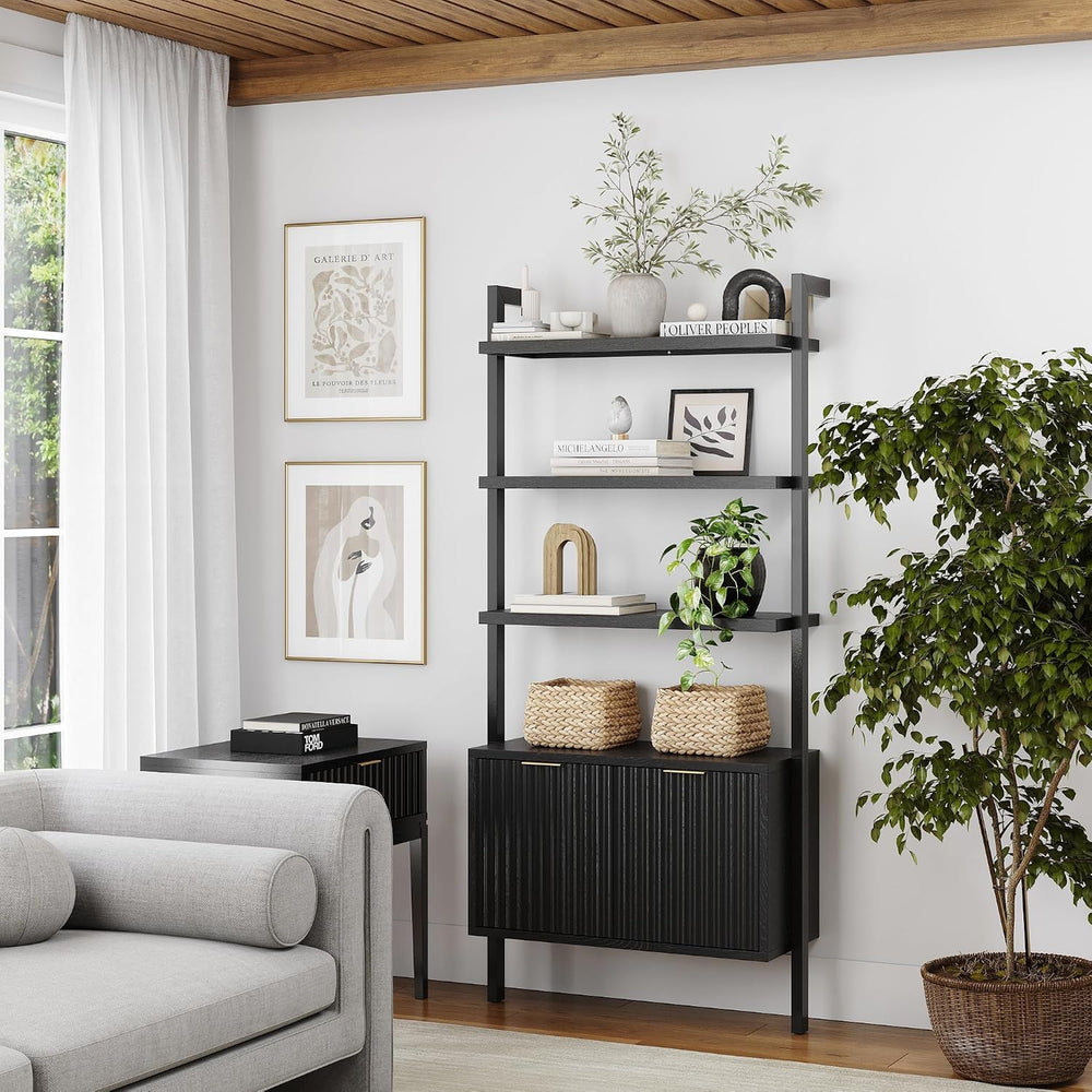Nathan James Jasper 3-Shelf Solid Wood Boho Bookshelf, Wall Mounted Bookshelf...
