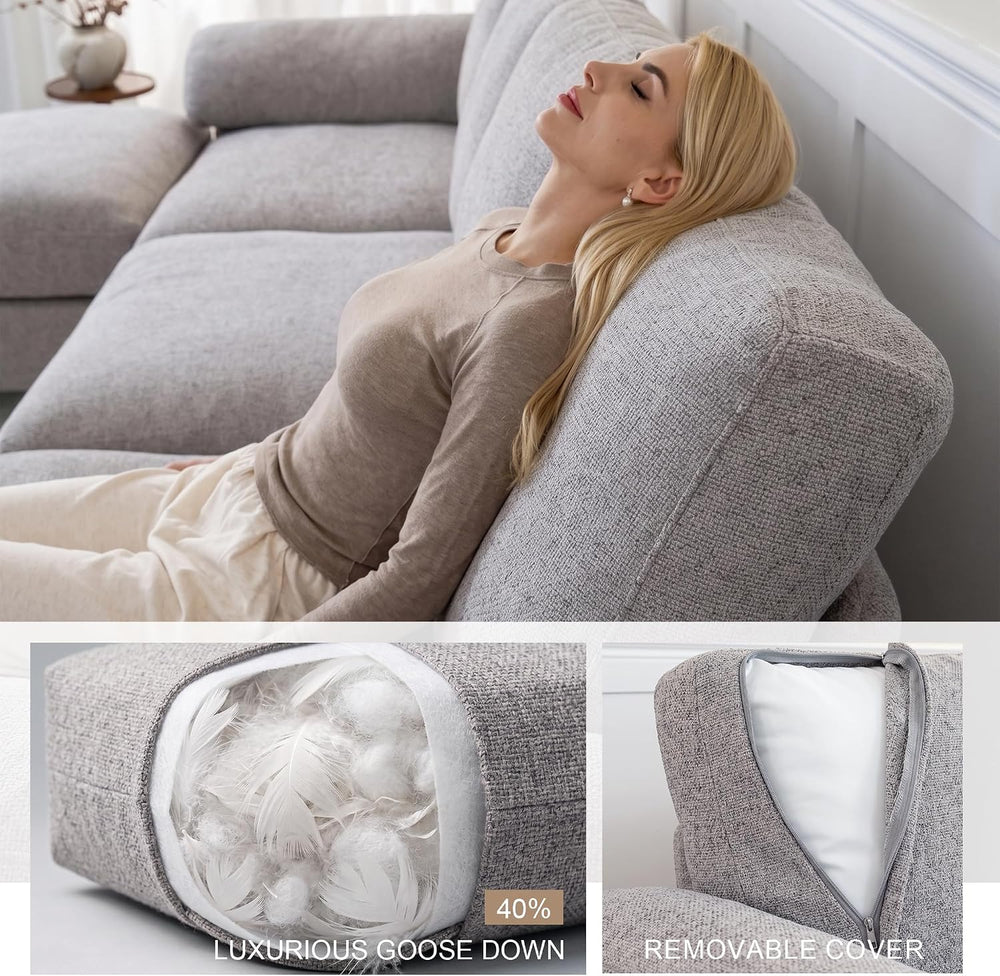 Oversized Sectional Couches for Living Room, Modular L Shaped Cloud Sofa