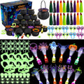 240Pcs Halloween Party Favors Mini Cauldron Set halloween finger lights