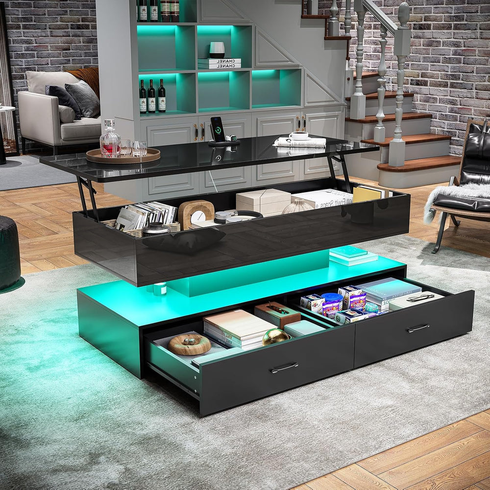 SEDETA 47.2" Lift Top Coffee Table, Coffee Tables with Storage for Livin...