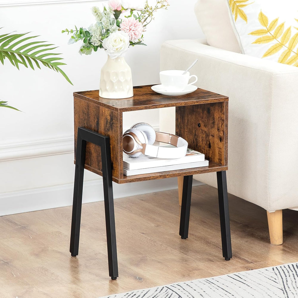 HOOBRO Nightstands Set of 2, Stackable End Tables, Small Side Tables