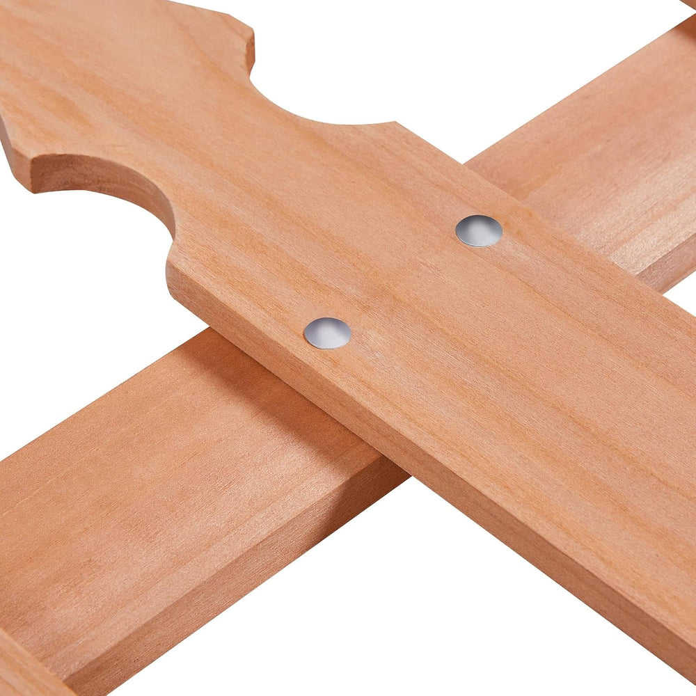 Topeakmart 177.5in Picket Fence for Garden, Wooden Fence Panels,Light Brown