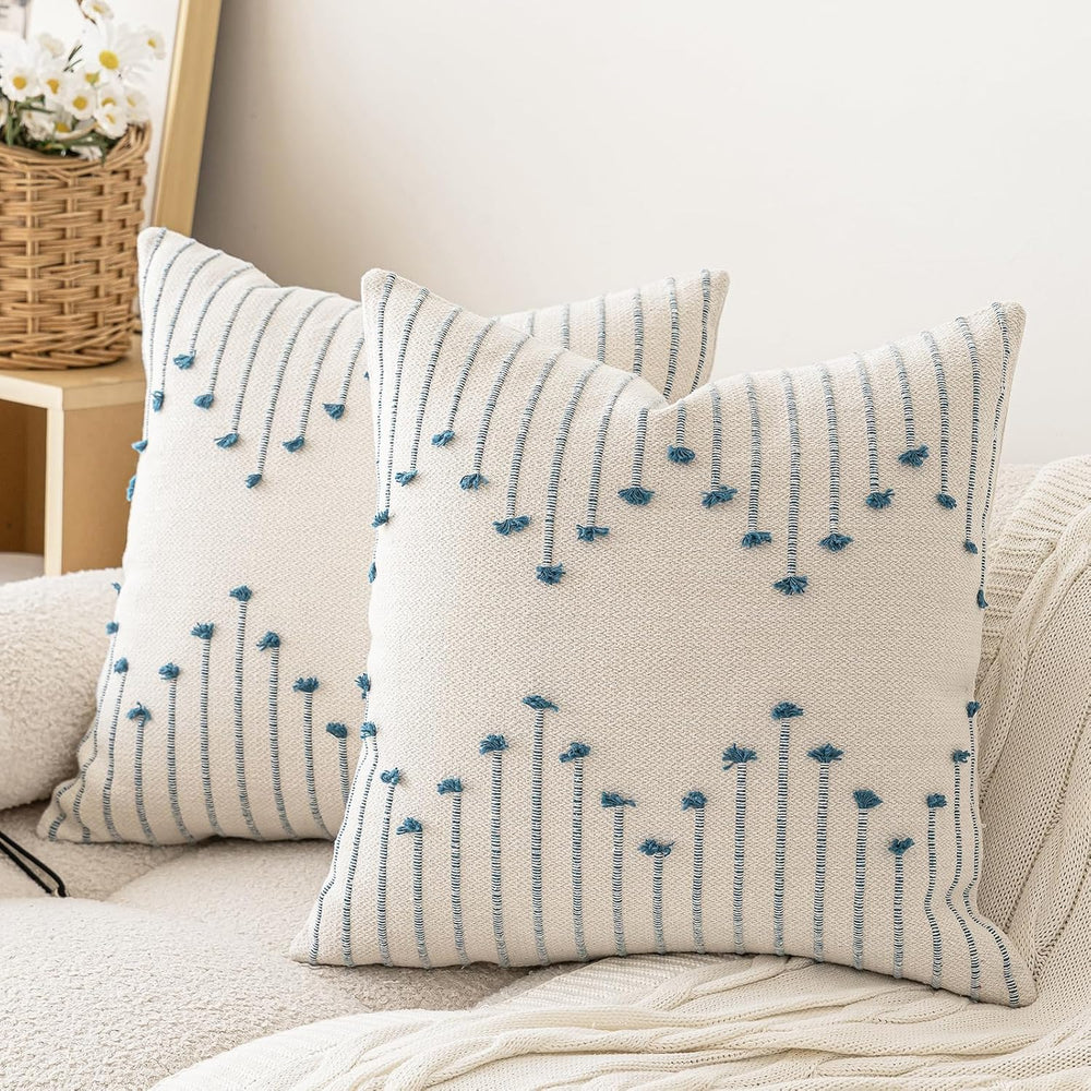 LILEPOY Boho Throw Pillow Covers 20x20 Farmhouse Decorative Pillow case