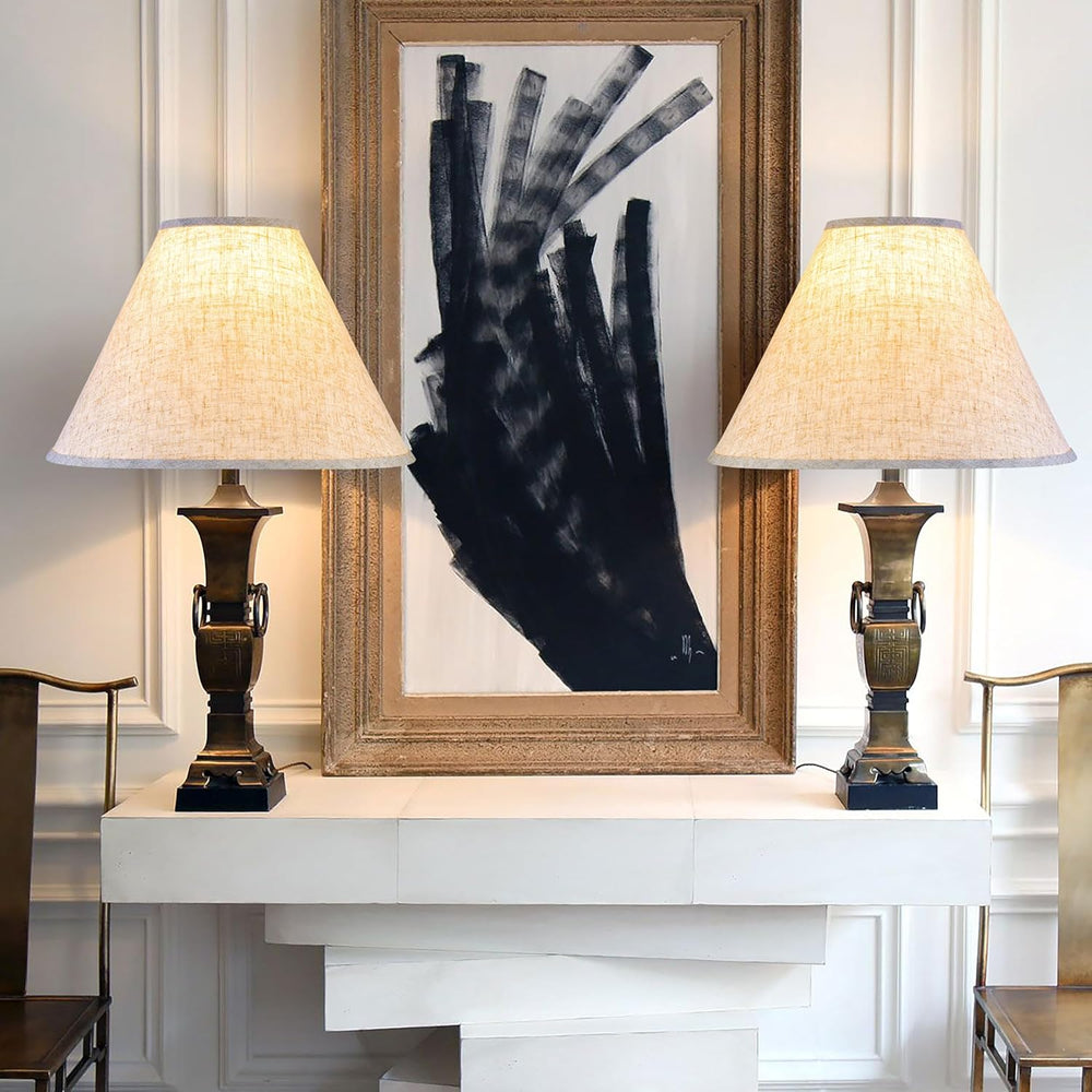 GO&SO Large Empire Lamp Shades Set of 2,6.5" x 16.3" x 10.5&quo...
