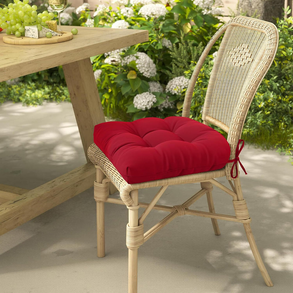 idee-home Outdoor Chair Cushions Set of 4, Patio Seat Cushions