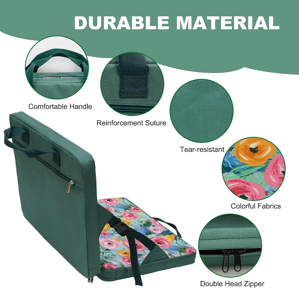 Portable Stadium Seat Cushion with Back Support - Waterproof Bleacher Pad for...