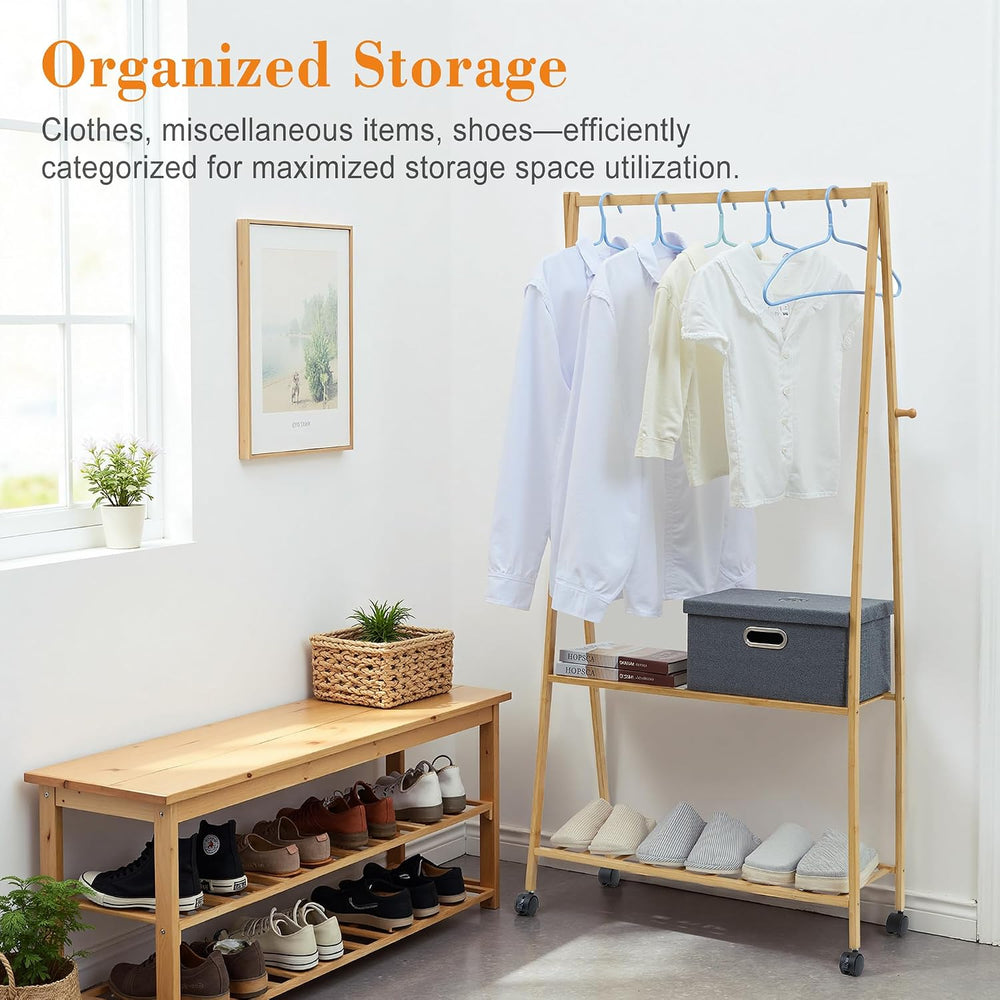 VECELO Coat Rack Freestanding, Entryway Hanger Stand, Umbrella Holder, Hall T...