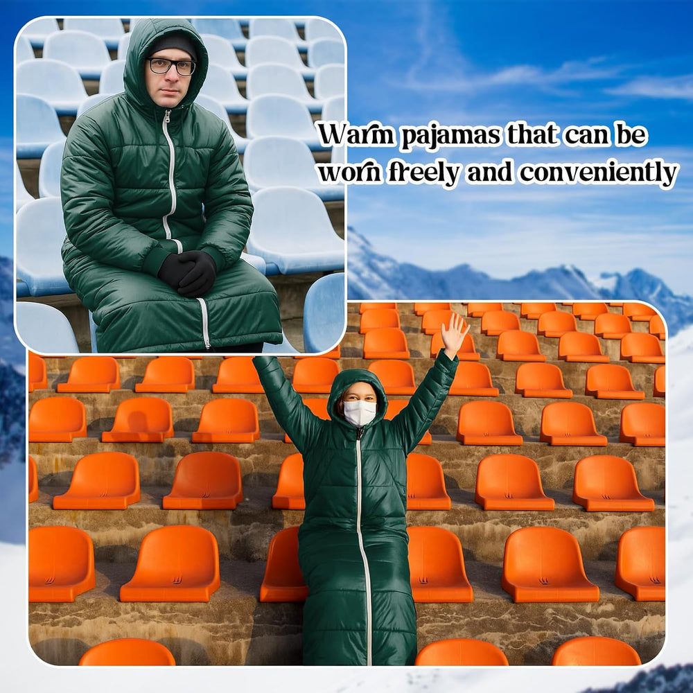 Macarrie Cold Weather Wearable Sleeping Bag for Adults with Sleeves