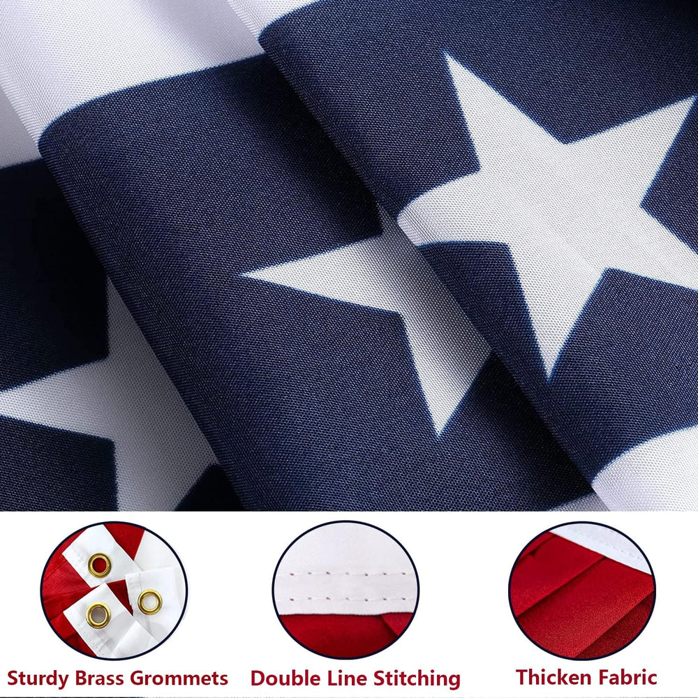 3x6 Ft USA Pleated Fan Flag, American US Flag Bunting for Outside, Patriotic ...