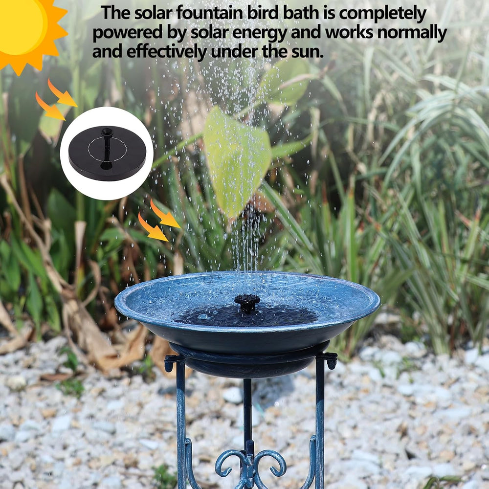 Multifunctional Solar Bird Bath, Solar Powered Bird Bath Fountain