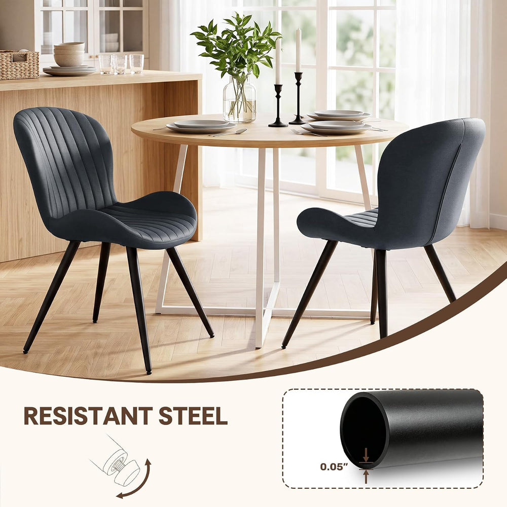 Nalupatio Upholstered Dining Chairs, Dining Room Kitchen Chairs Set of 4