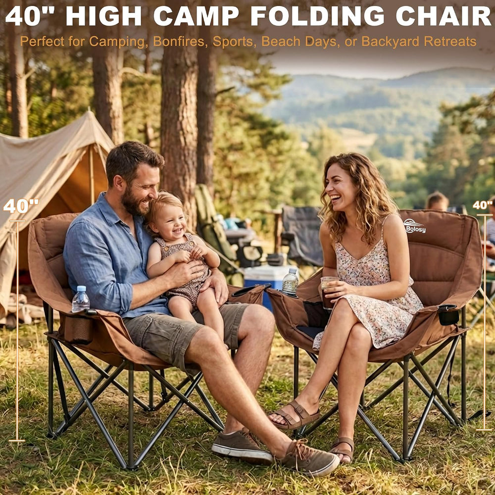 Oversized Camping Chairs for Adults Heavy Duty Folding Lawn Chair