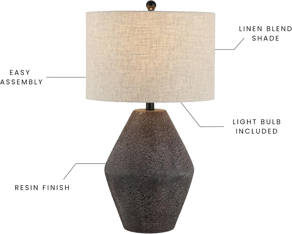 SAFAVIEH Ersta Table Lamp, 26.5" Modern Brown TBL4367A