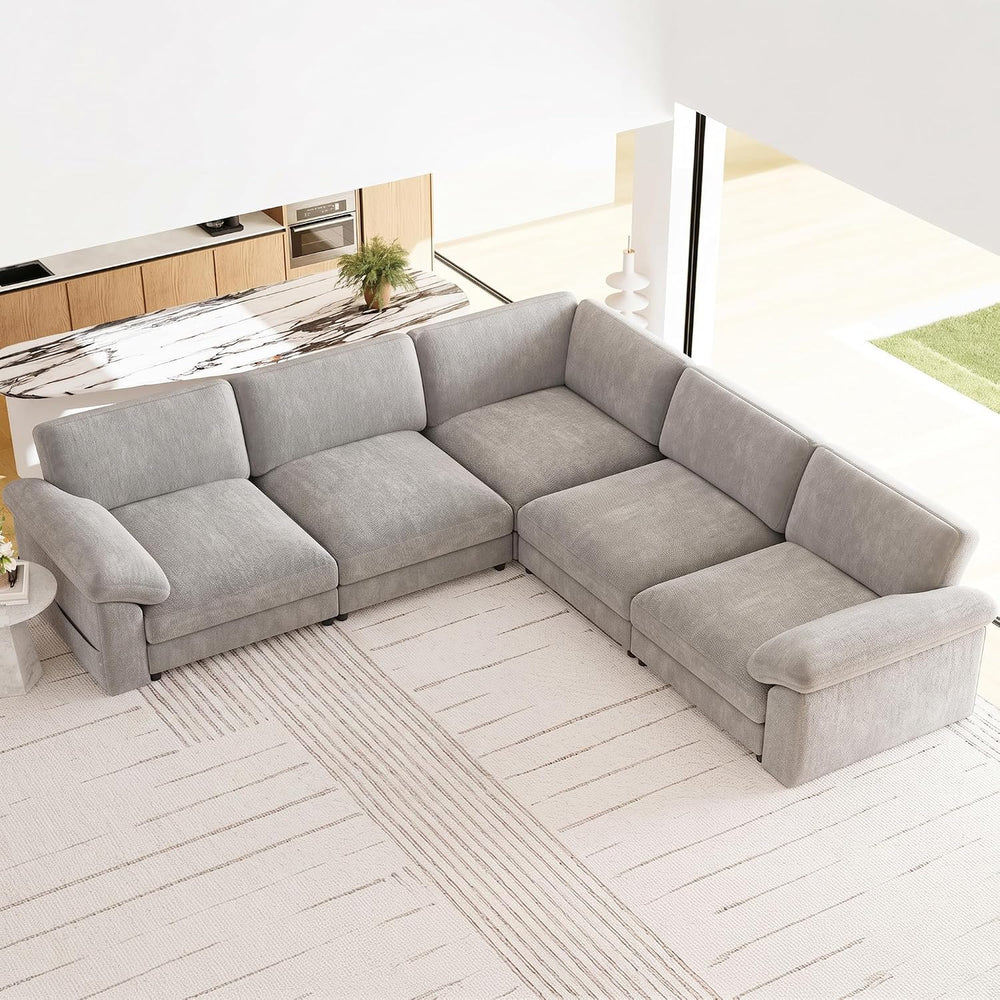 Oversized Sectional Couches for Living Room, Modular L Shaped Cloud Sofa