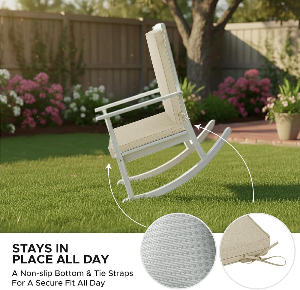 Outdoor Chair Cushions 20x20, Water-Resistant & Fade-Resistant, Patio Fur...