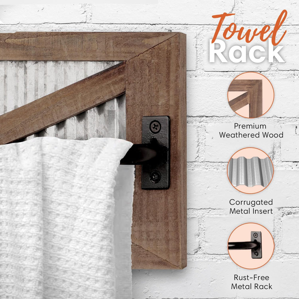 Autumn Alley Farmhouse Toilet Paper Holder, Towel Ring for Bathroom, Farmhous...