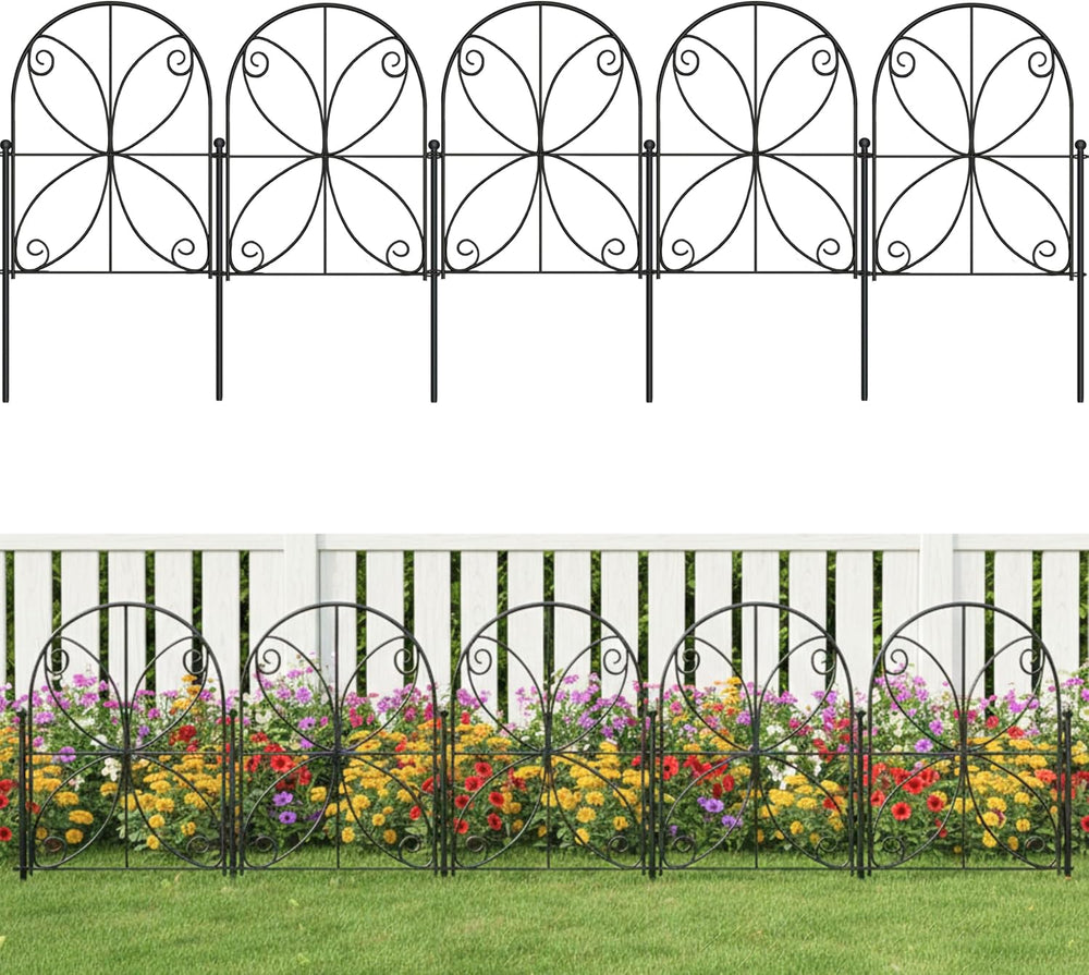 ShopLaLa Decorative Garden Fence (10 Panels) 12.5inx16.5in Fences for Dogs
