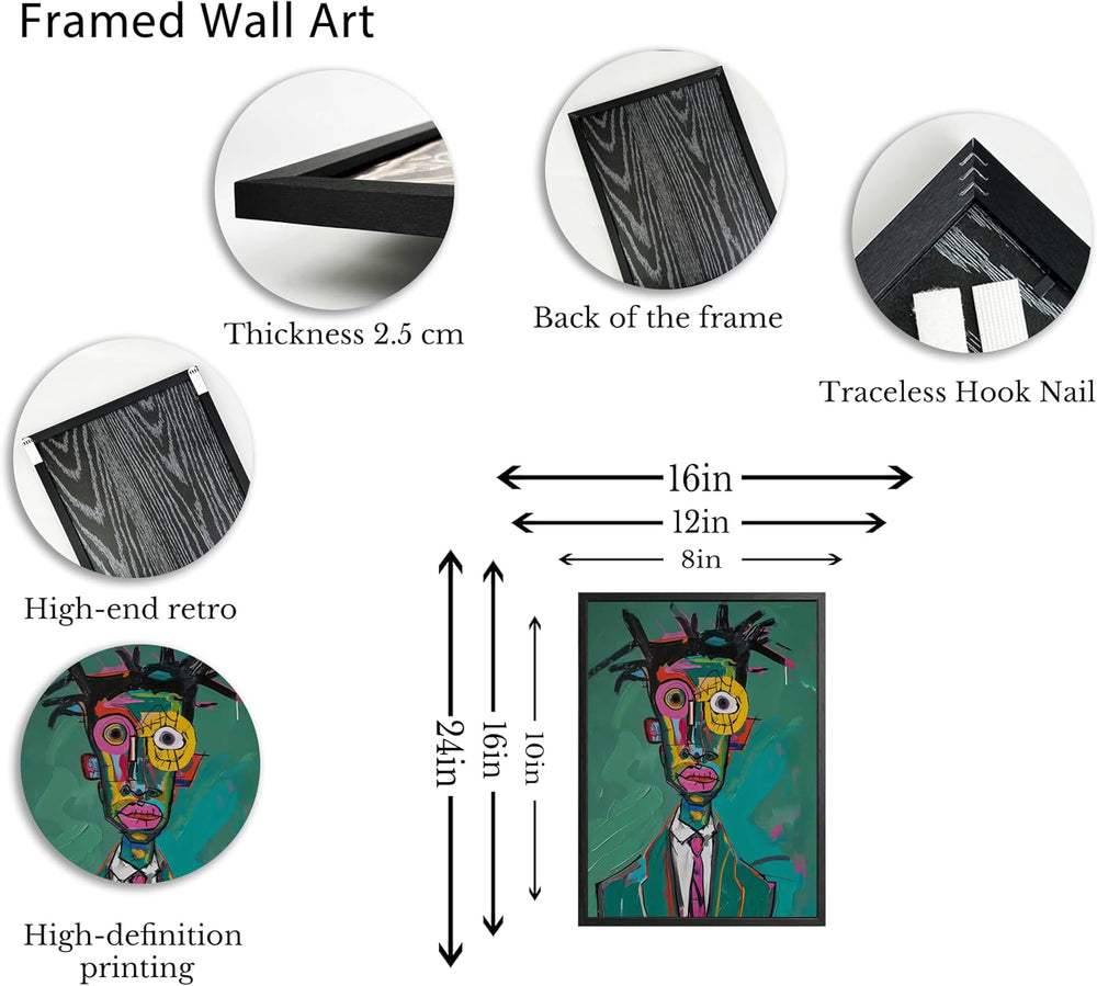 Modern Abstract Canvas Wall Art Street Graffiti Painting Picture Wall Decor G...