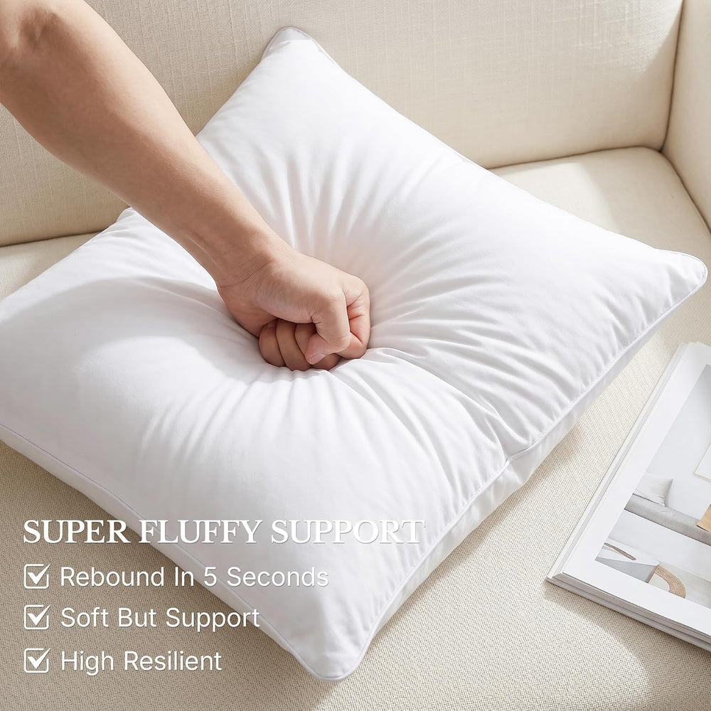 Leeden 20x20 Throw Pillow Inserts Set of 2-100% Cotton Cover