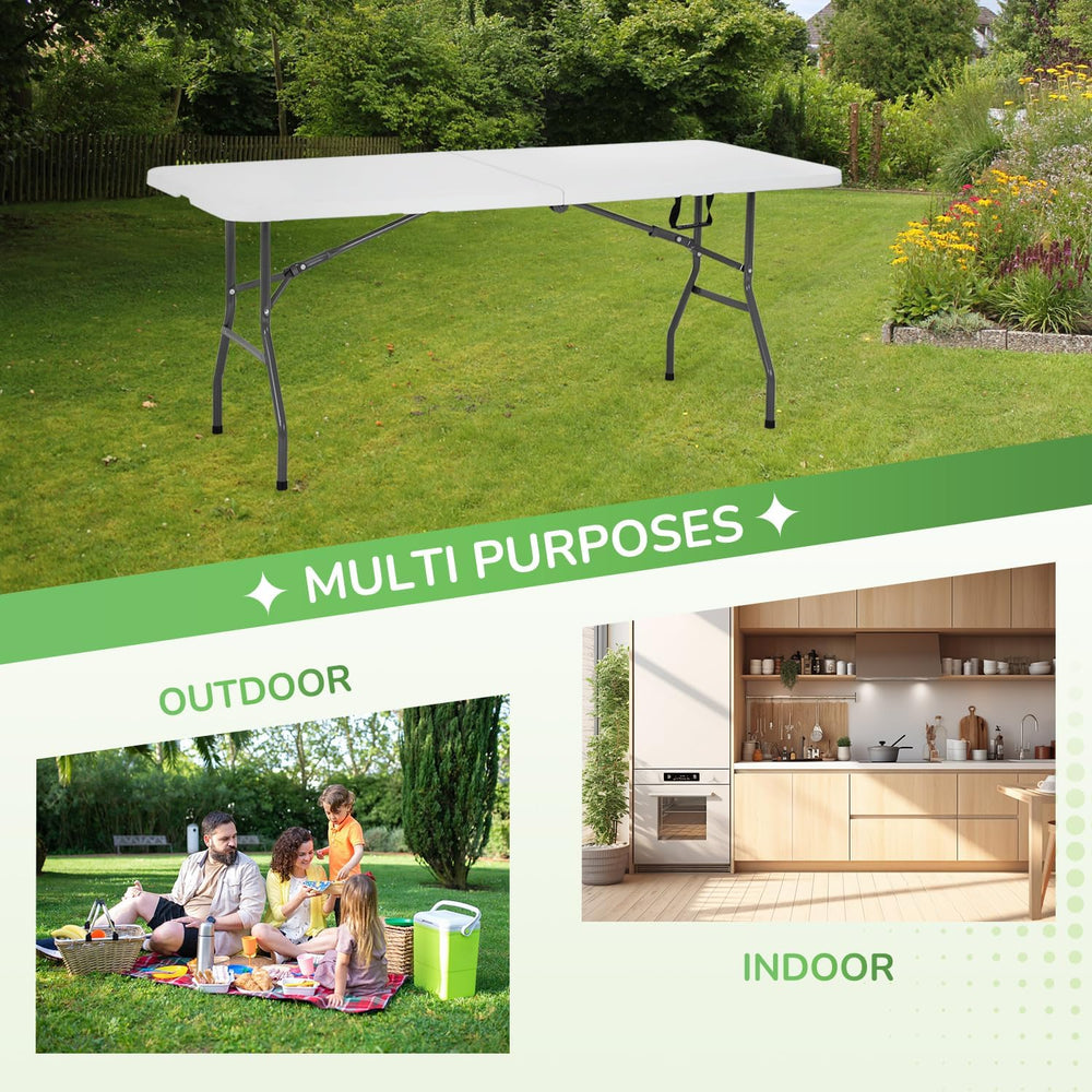 PayLessHere | 6FT Folding Table | White | Portable Plastic Table