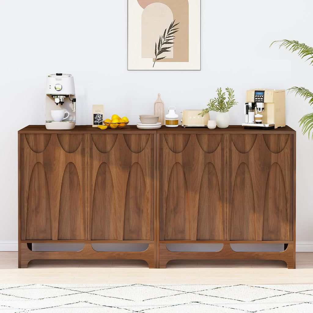 Bifins 31.5” W Walnut Sideboard Buffet Cabinet with Storage