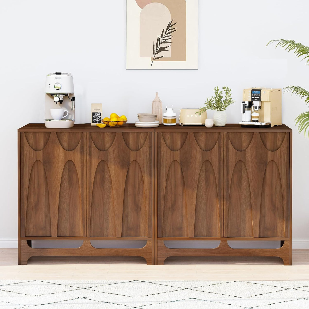 Bifins 31.5” W Walnut Sideboard Buffet Cabinet with Storage