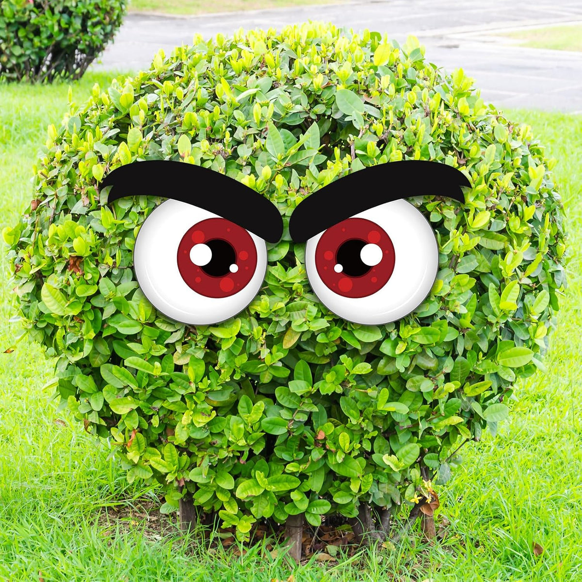 12 Sets Halloween Bush Eyes with 24 Stakes Decoration Outdoor Yard Decor