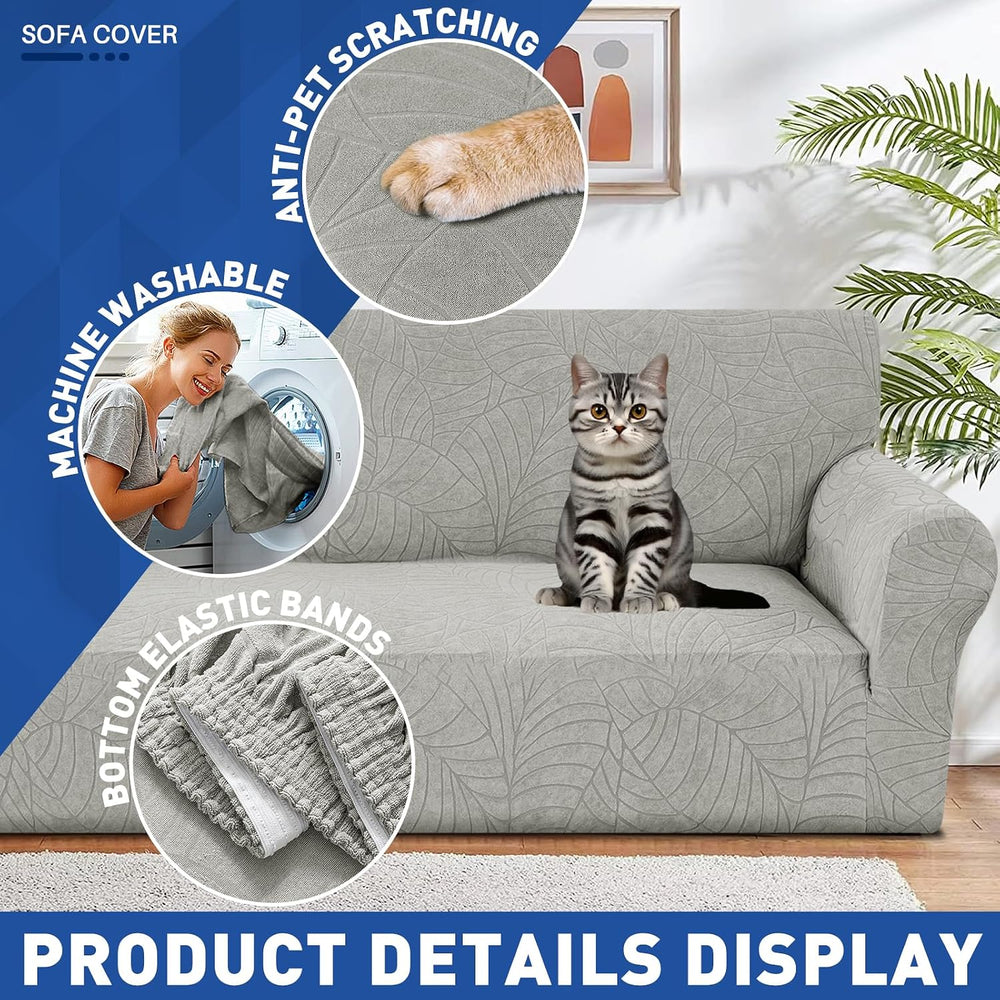YEMYHOM Couch Cover Latest Jacquard Design High Stretch Sofa Chair Covers for...