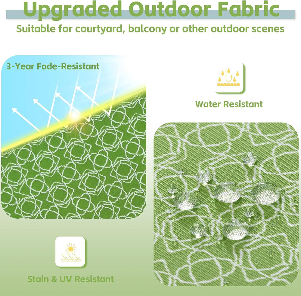 COZYVIDA Outdoor Chair Cushions Set of 4, 20"x20" Square Seat Pads ...