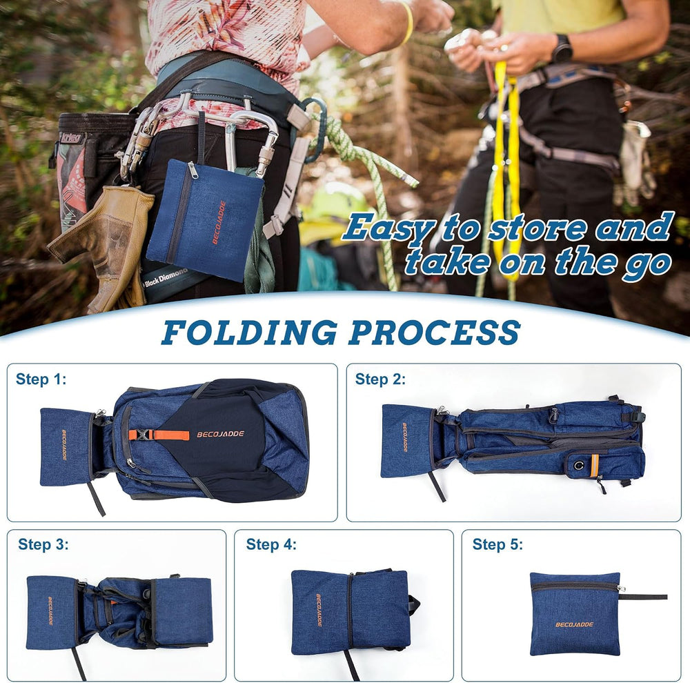 BECOJADDE 20L Small Hiking Backpack for Men Women Foldable Packable Back Pack...
