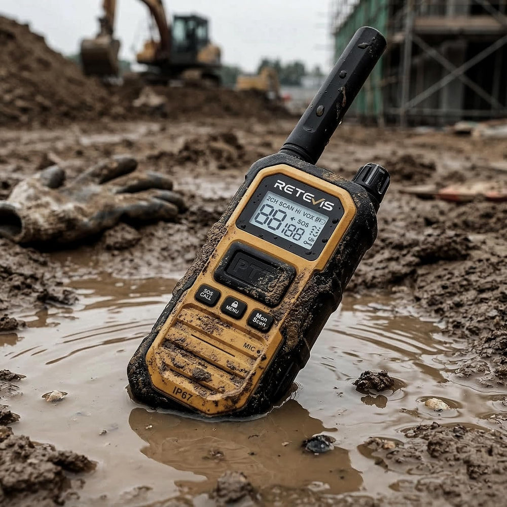 Retevis RB48 Plus GMRS Walkie Talkies Long Range for Industrial (4 Pack)