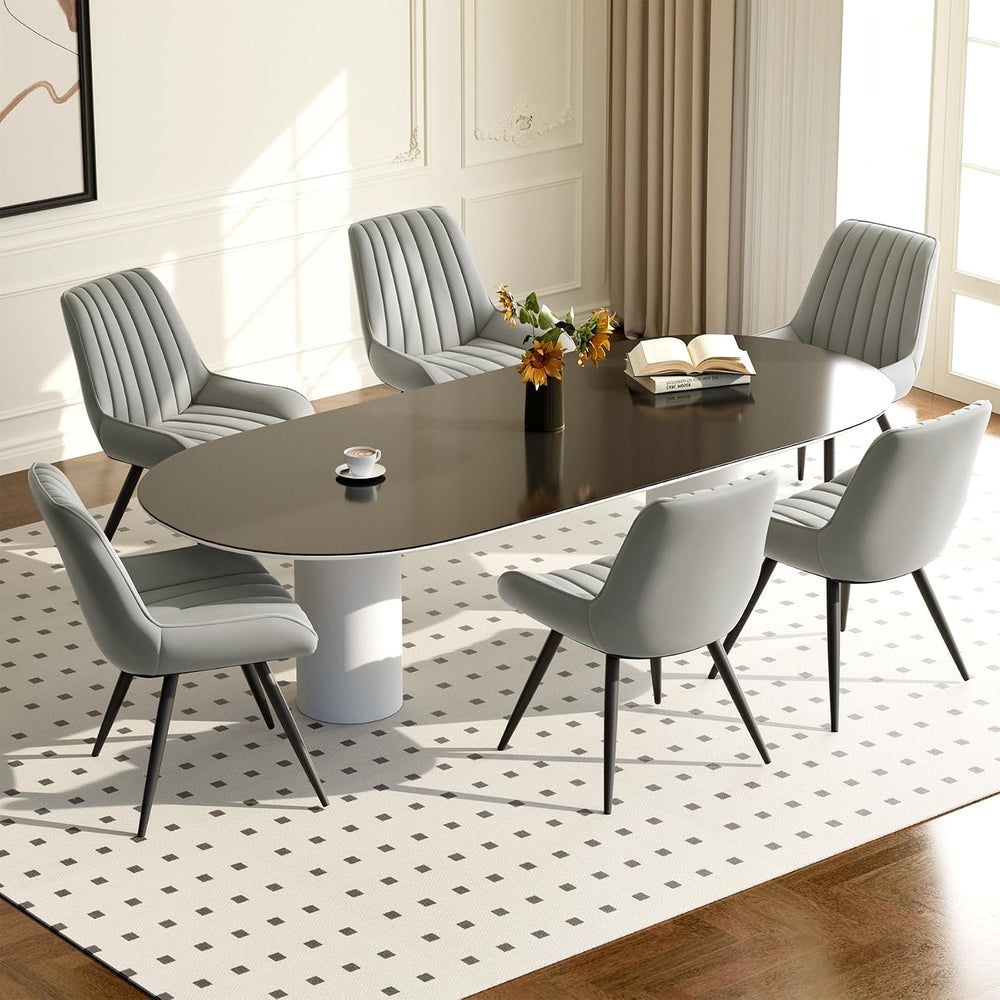 Nebuaegis Modern Dining Chairs Set of 6,Upholstered Dining Room Chairs with T...