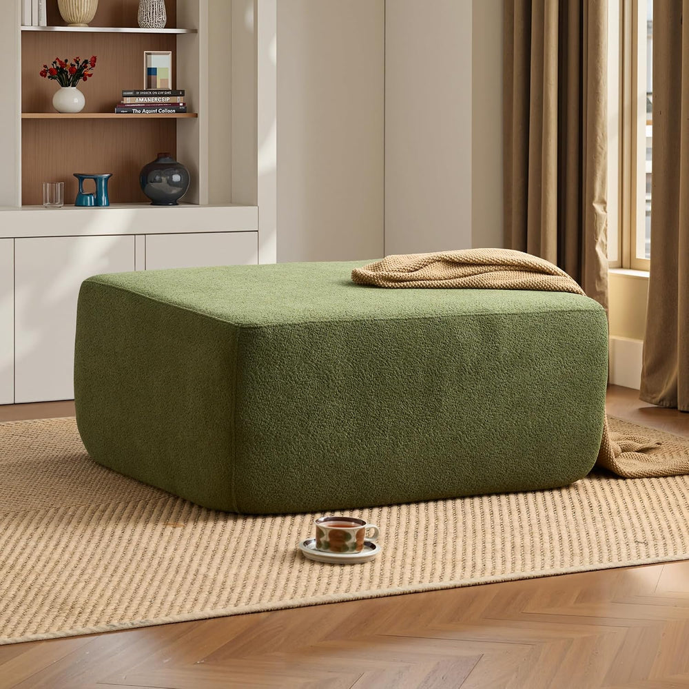 ovios 37" Velet Ottoman, Upholstered Cloud Ottoman for Boneless Couch in...