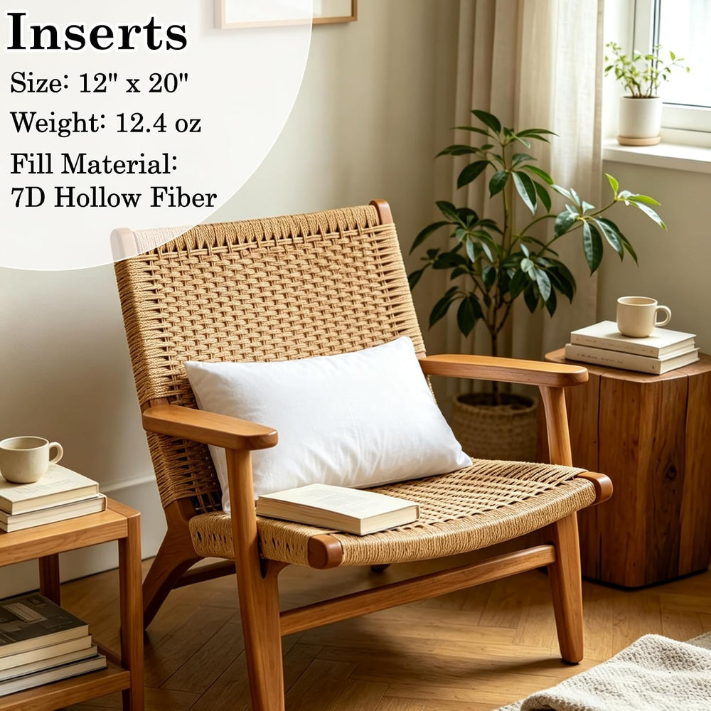 Outdoor Pillows with Inserts Set of 2 Waterproof Pillow with Piping