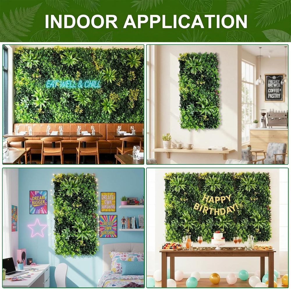 40" x 20" Artificial Grass Wall Panels, UV-Anti Greenery Backdrop Wall
