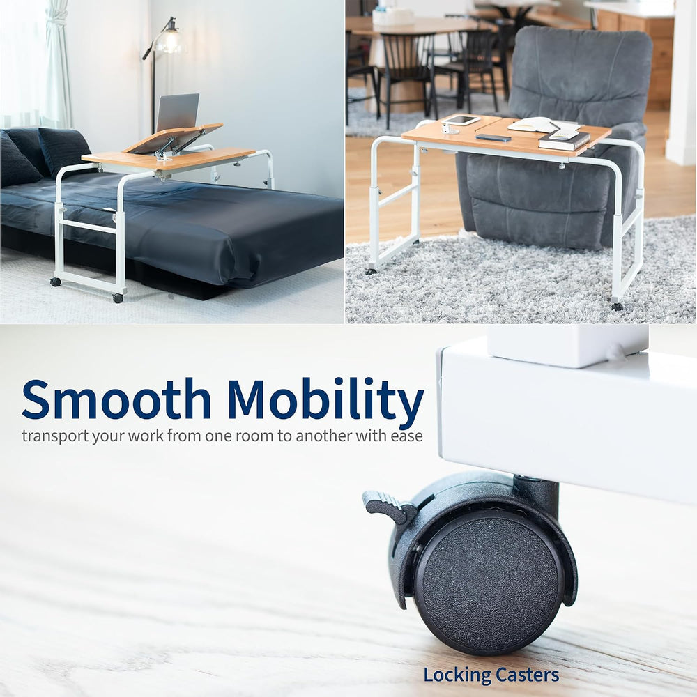 VIVO Tilting Mobile Over the Bed and Recliner Table