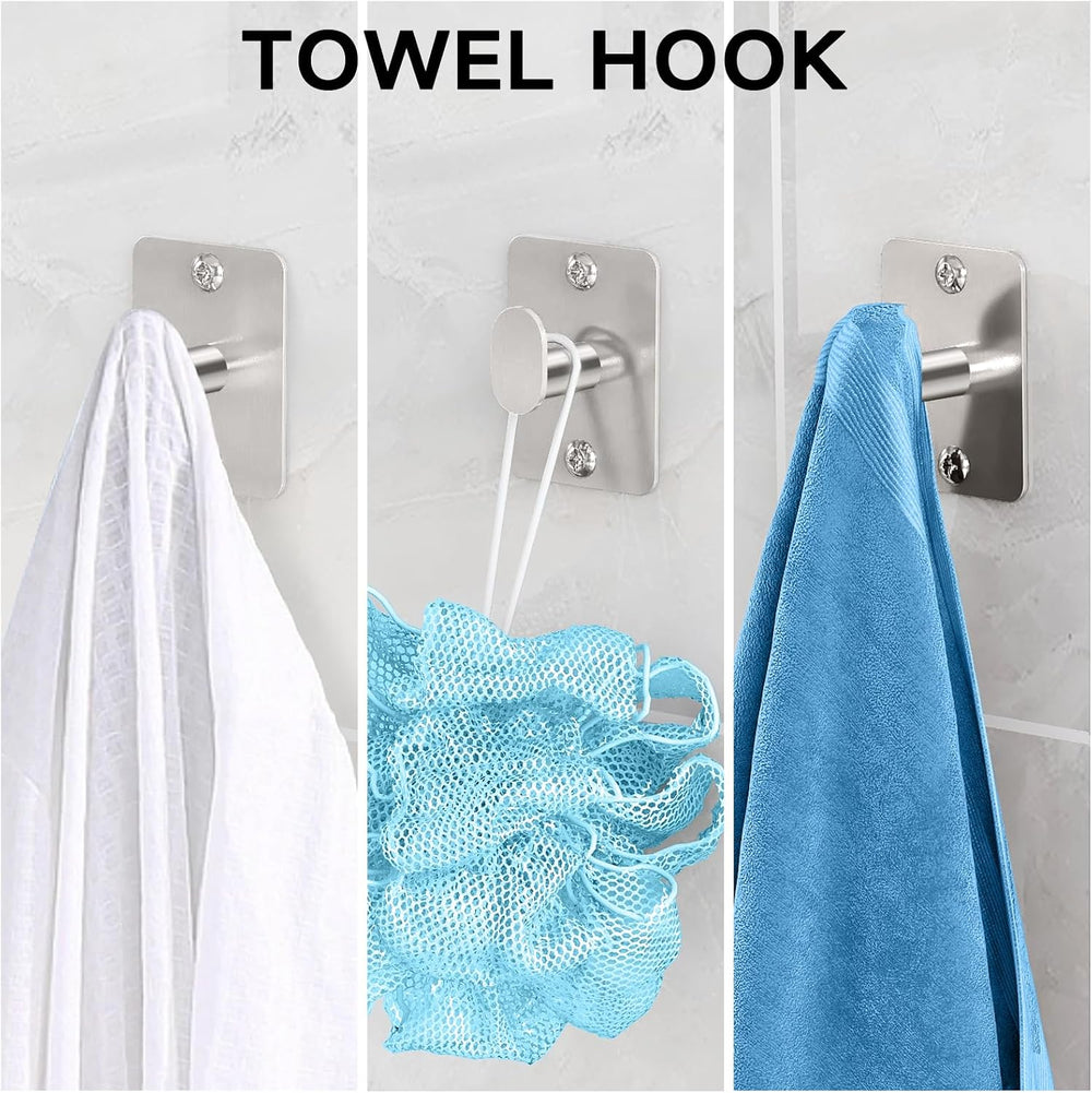 KLJKPA 10-Piece Brushed Nickel Bathroom Hardware Set, 24 inch Towel Bar