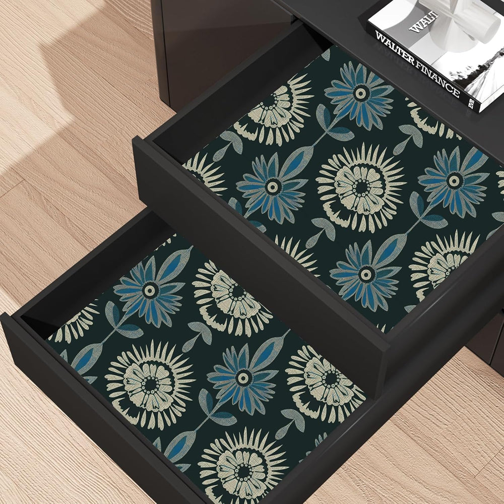 BOKEBEVE Extra Long Green Leaf Wallpaper Stick and Peel Boho 17.5 x 393.5In