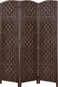 RHF Room Divider Panel,Partition Room Dividers,3Panel Privacy Screen,Brown