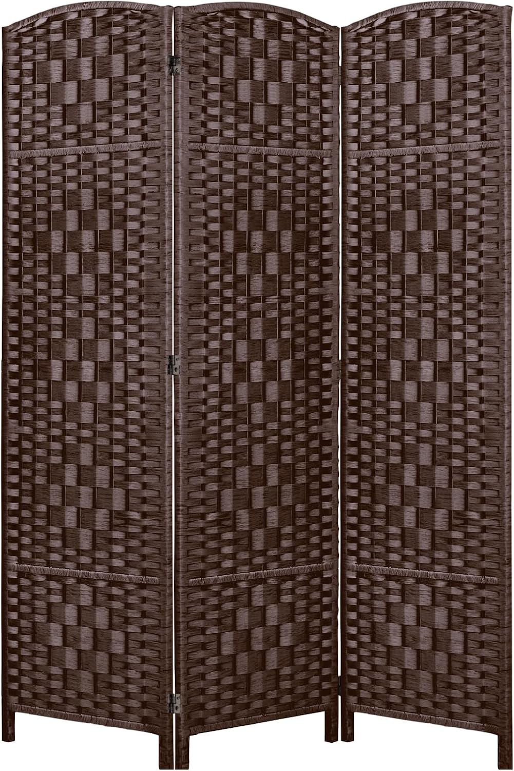 RHF Room Divider Panel,Partition Room Dividers,3Panel Privacy Screen,Brown