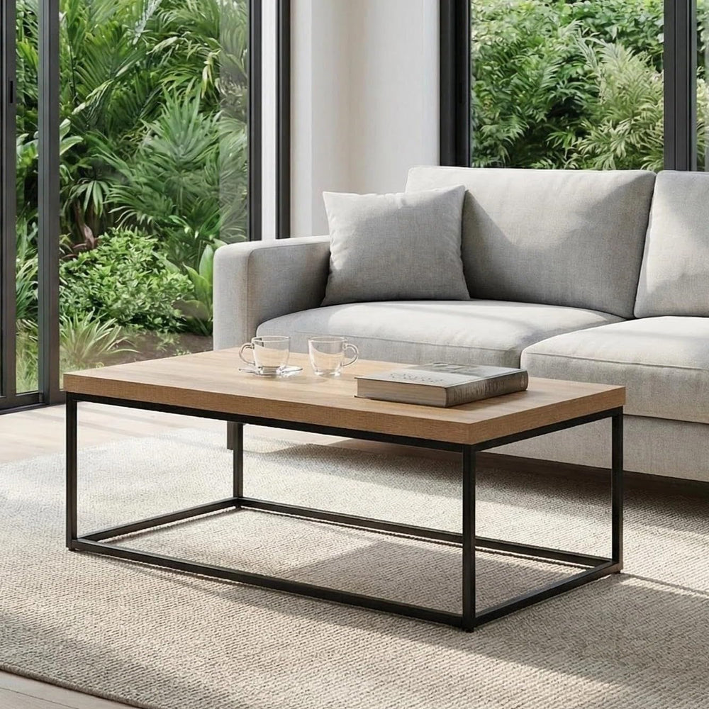 CENSI Natural Oak Coffee Table/Center Table, 47-Inch